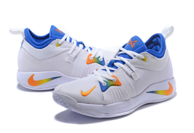 Nike PG 2 White Blue Orange Paul George